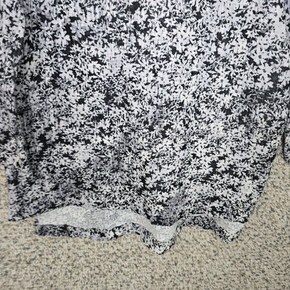 J Jill Pure Jill Top Womens SP Petite Small Black Scoop Neck Blouse Casual - Picture 5 of 7